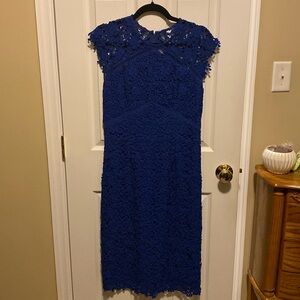 Shoshanna Blue Lace Cocktail Dress Size 8